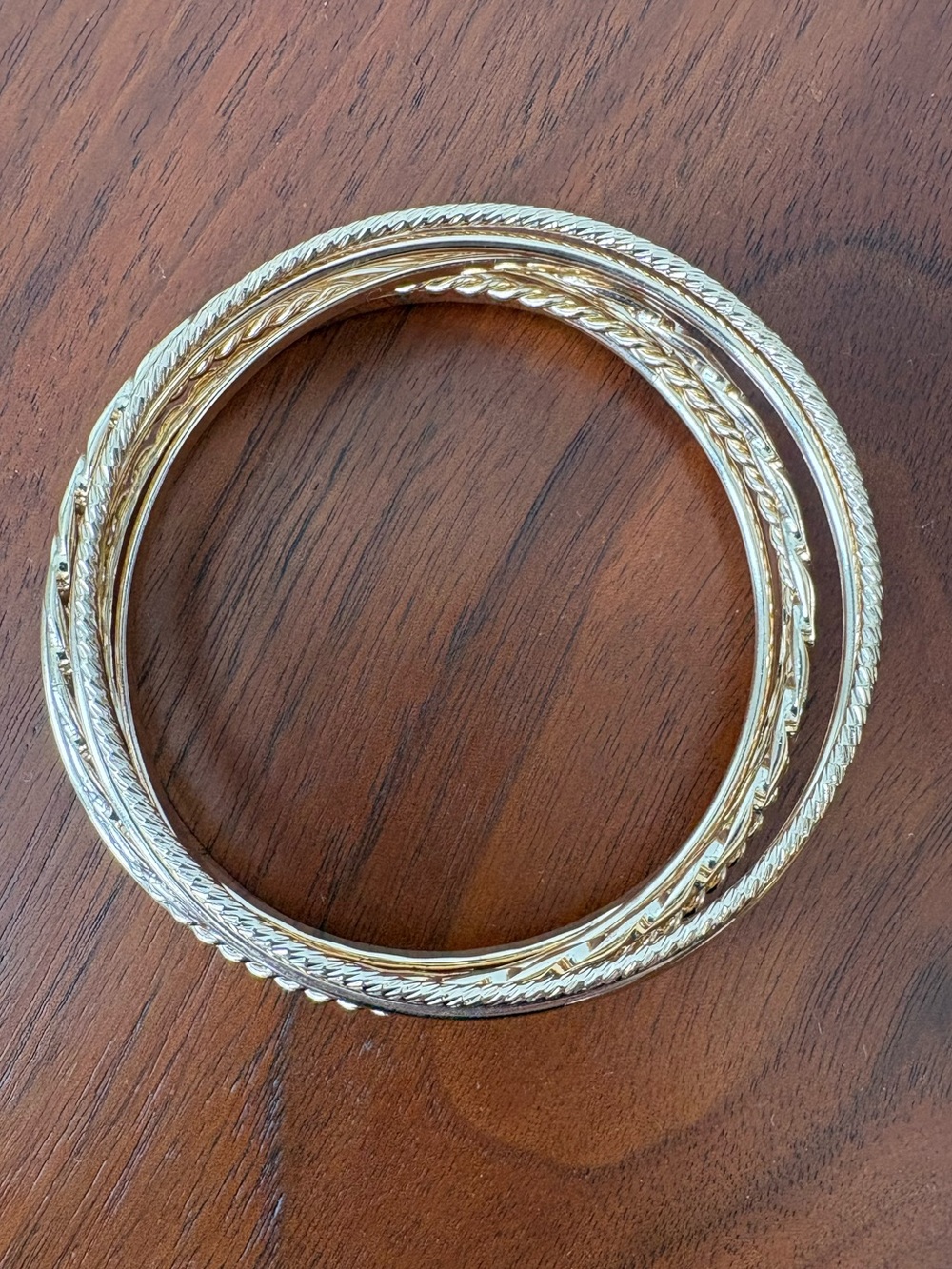 Gold-Toned Bangle Stack - Picture 2 of 4
